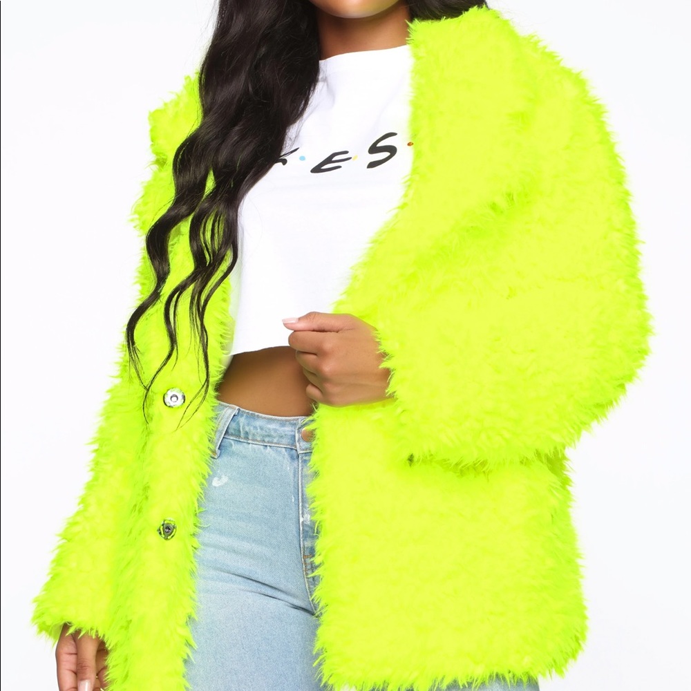 COPY - Yellow Fur Jacket